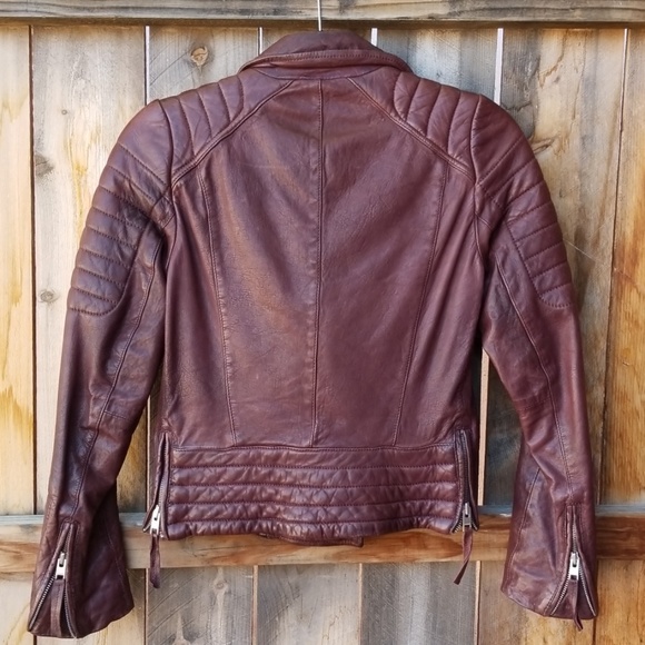 ALL SAINTS Co. Leather Jacket. - Picture 3 of 6
